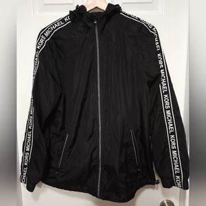 MICHAEL Michael Kors Black Zip Up Light Jacket